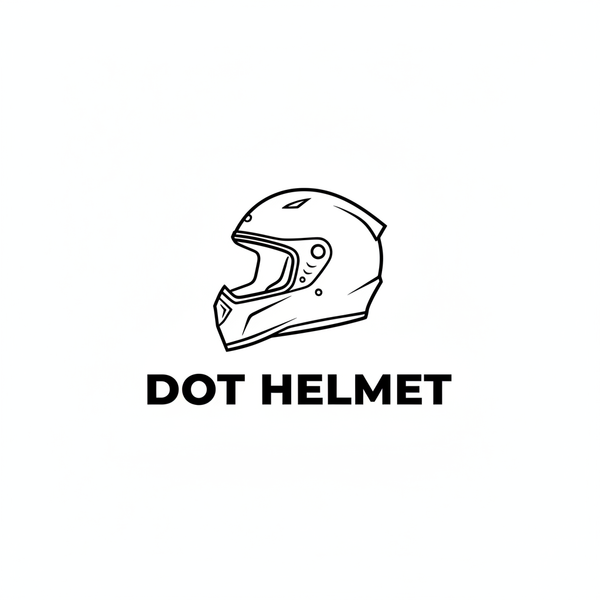 DOT HELMET White Background Logo