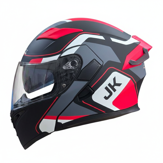 jiekai jk 902 flip up helmet Red color